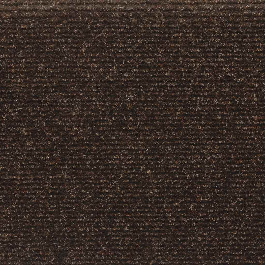 30 db öntapadós lépcsőszőnyeg, barna, téglalap alakú széllel, 65 x 21 x 4 cm