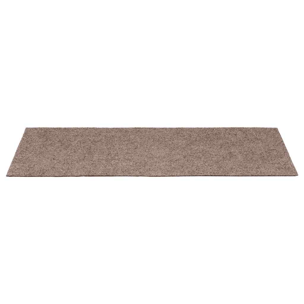 20 db öntapadós lépcsőszőnyeg, világosbarna, téglalap alakú széllel, 65 x 21 x 4 cm