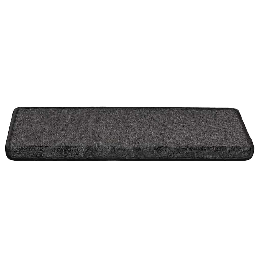 30 db lépcsőszőnyeg 65 x 21 x 4 cm antracit téglalap alakú széllel