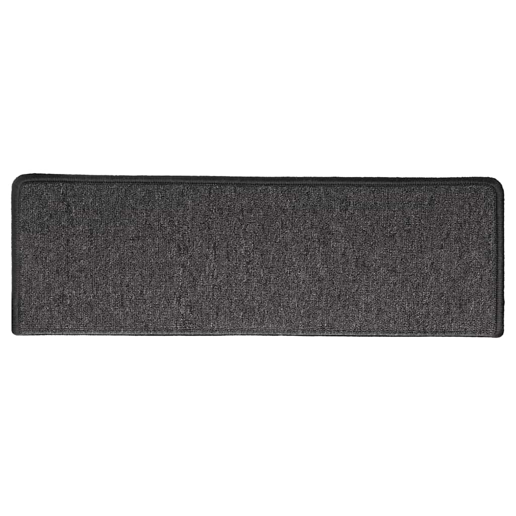 30 db lépcsőszőnyeg 65 x 21 x 4 cm antracit téglalap alakú széllel