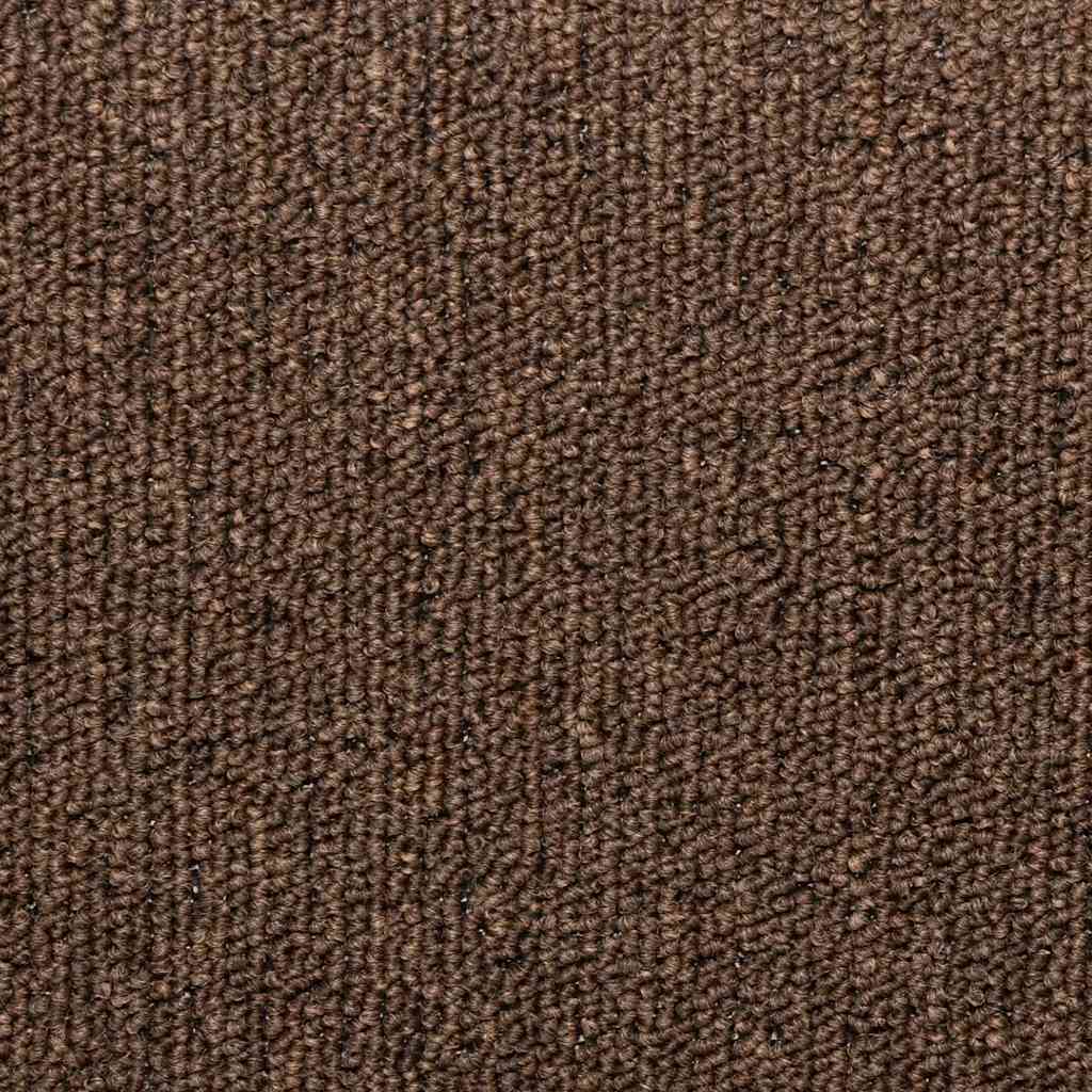 30 db lépcsőszőnyeg, kávébarna, téglalap alakú széllel, 65 x 21 x 4 cm