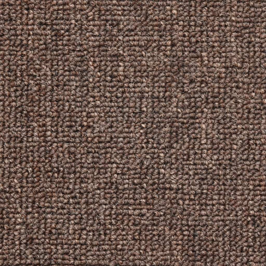 20 db-os lépcsőszőnyegek 56 x 17 x 3 cm kávébarna félkör alakú