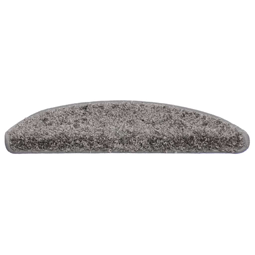 30 db szürke félkör alakú lépcsőszőnyeg 56 x 17 x 3 cm