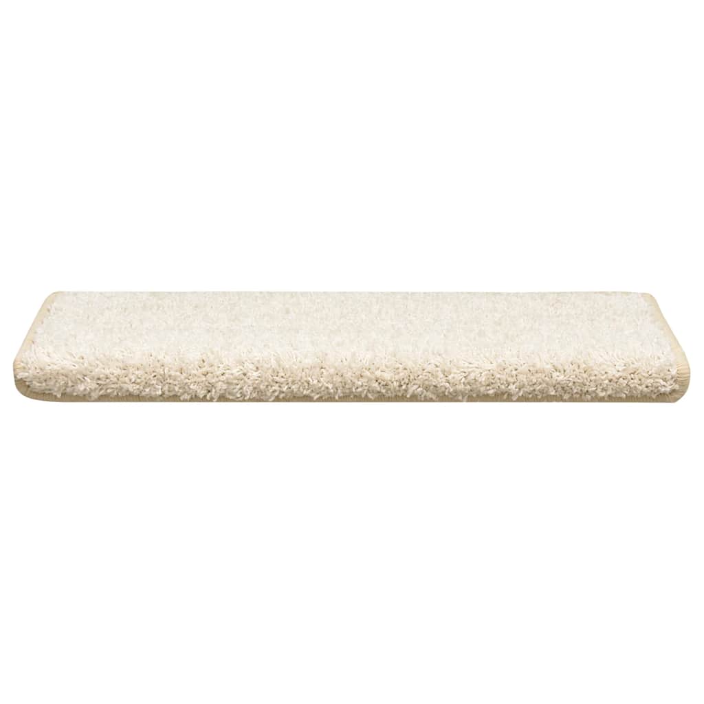 30 db fehér lépcsőszőnyeg, téglalap alakú széllel, 65 x 21 x 4 cm