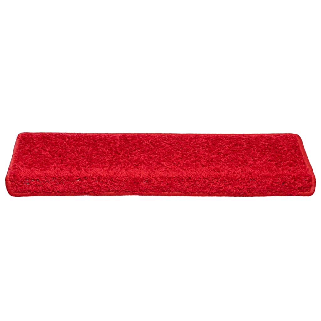 30 db piros, téglalap alakú szélű lépcsőszőnyeg 65 x 21 x 4 cm