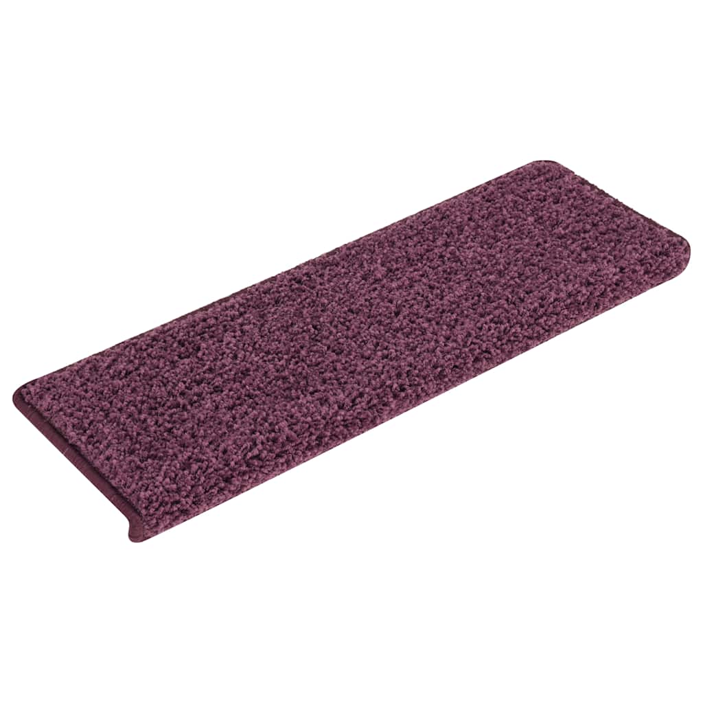 30 db lépcsőszőnyeg, 65 x 21 x 4 cm, sötétlila, téglalap alakú széllel