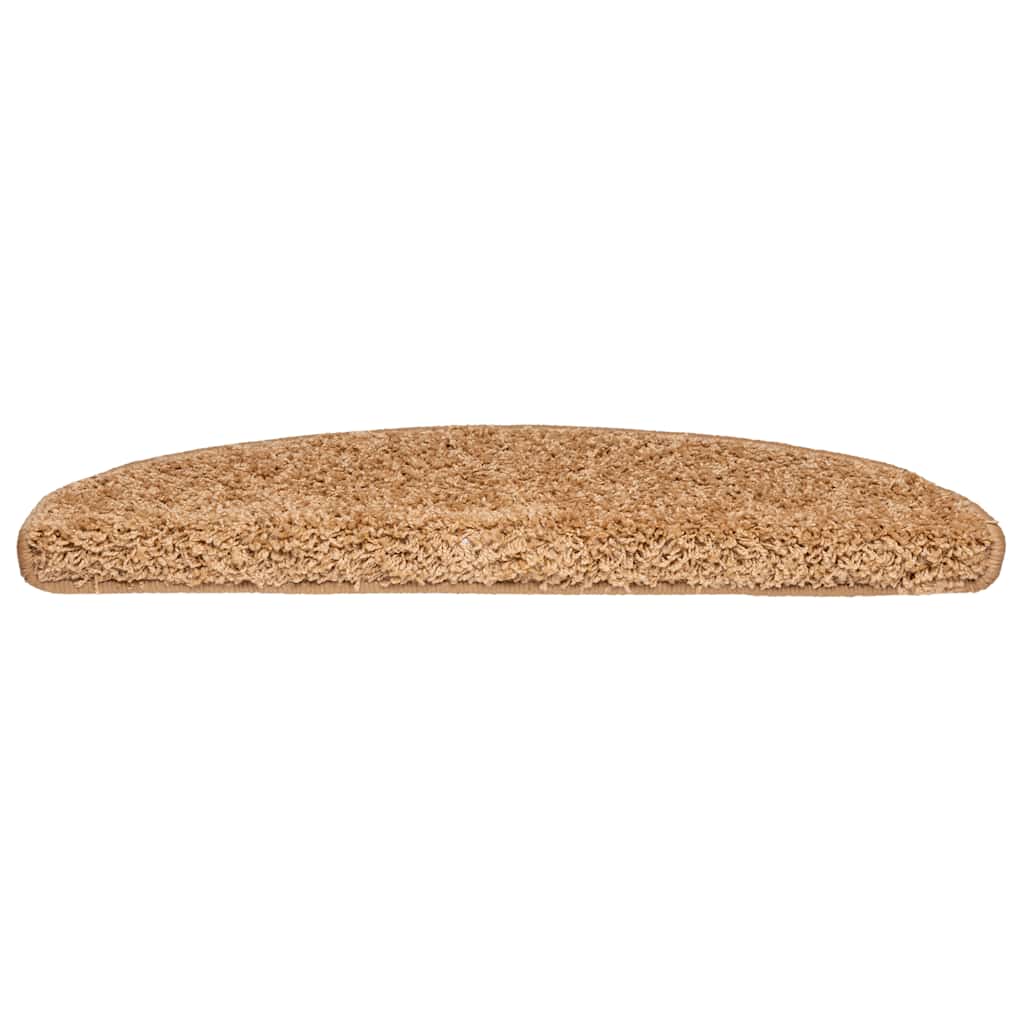20 db bézs színű, félkör alakú lépcsőszőnyeg 65 x 21 x 4 cm, nagy