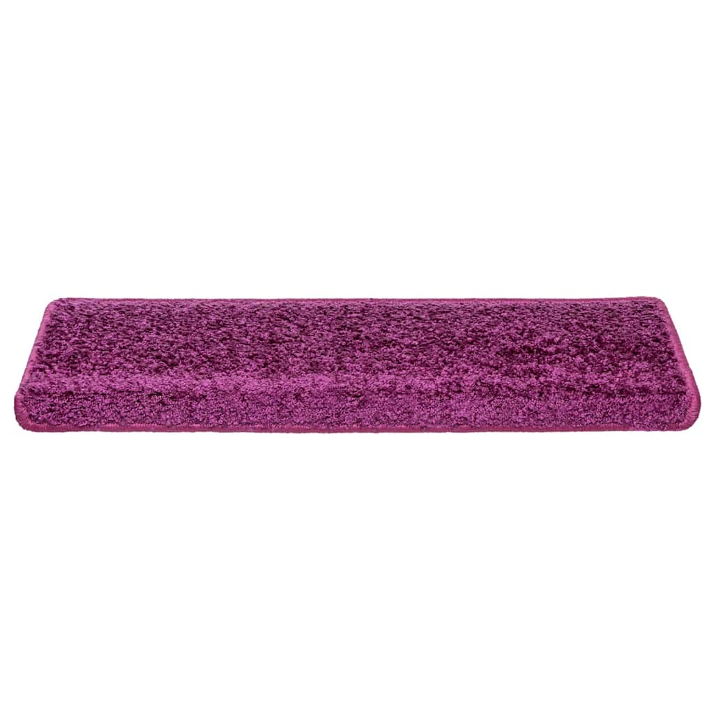 20 db lépcsőszőnyeg 65 x 21 x 4 cm lila téglalap alakú széllel