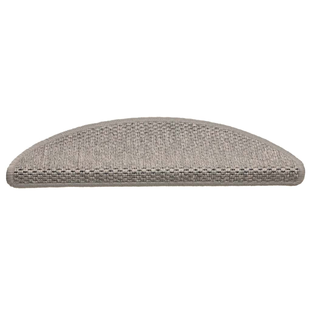 30 db ezüst lépcsőszőnyegek öntapadós szizál kinézetű 56x17x3cm
