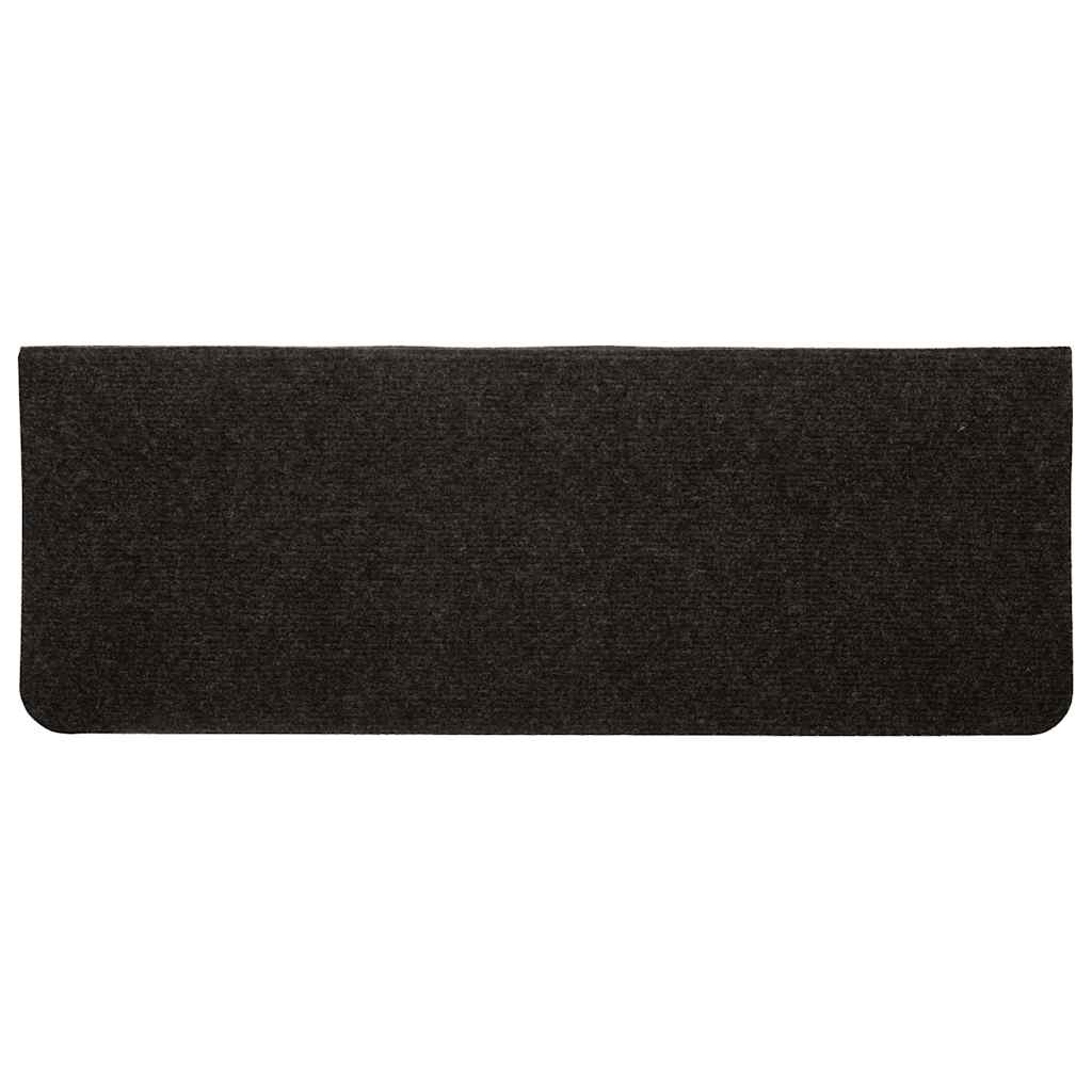 30 db fekete öntapadó lépcsőszőnyeg 65 x 24,5 x 3,5 cm