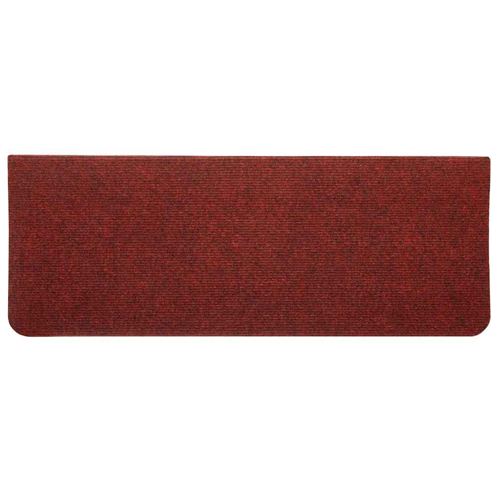 30 db piros öntapadó lépcsőszőnyeg 65x24,5x3,5 cm
