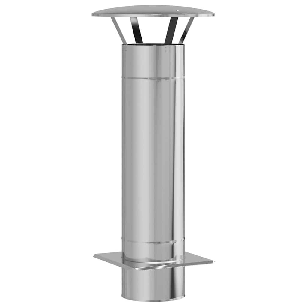 Kémény kiterjesztés ezüst 35 x 35 x 82 cm rozsdamentes acél Kémény kiterjesztés ezüst 35 x 35 x 82 cm rozsdamentes acél