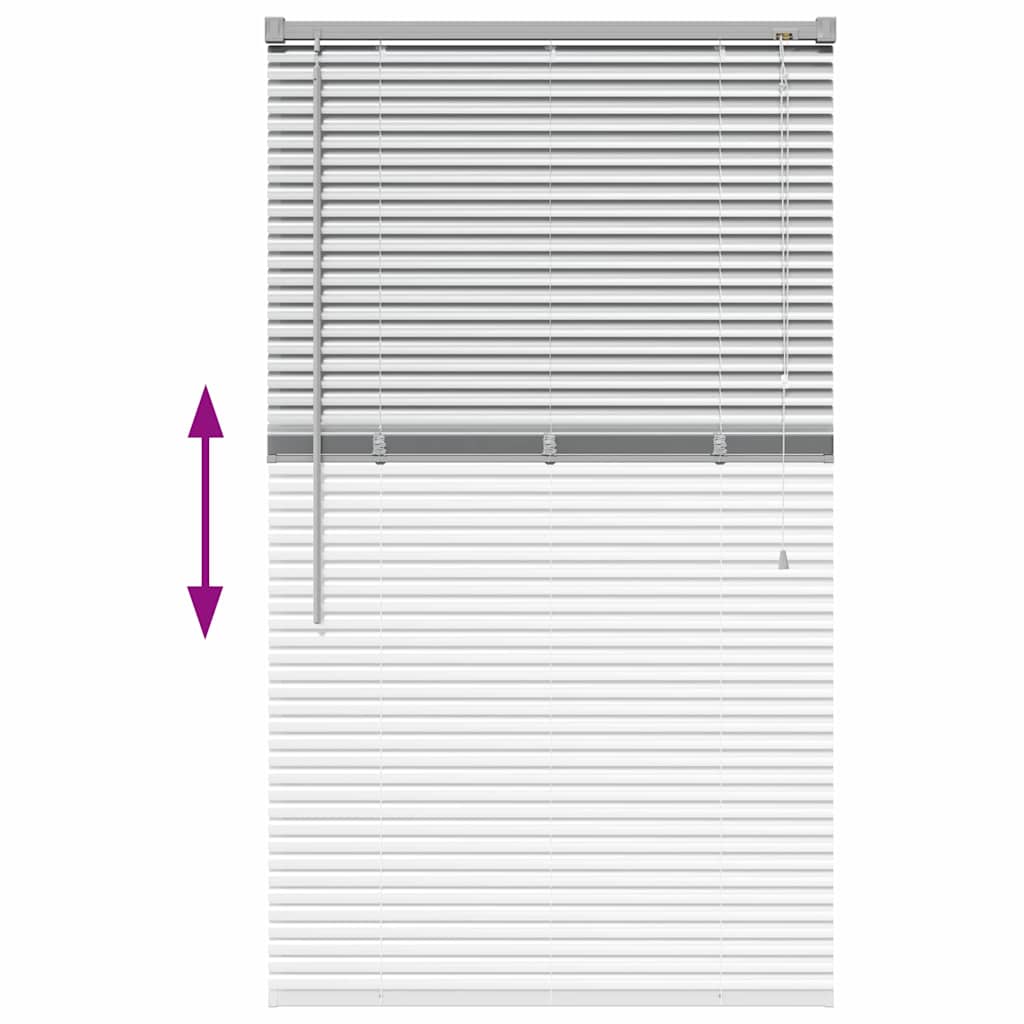 Ablak roló függönyökkel ezüst 80 x 130 cm alumínium