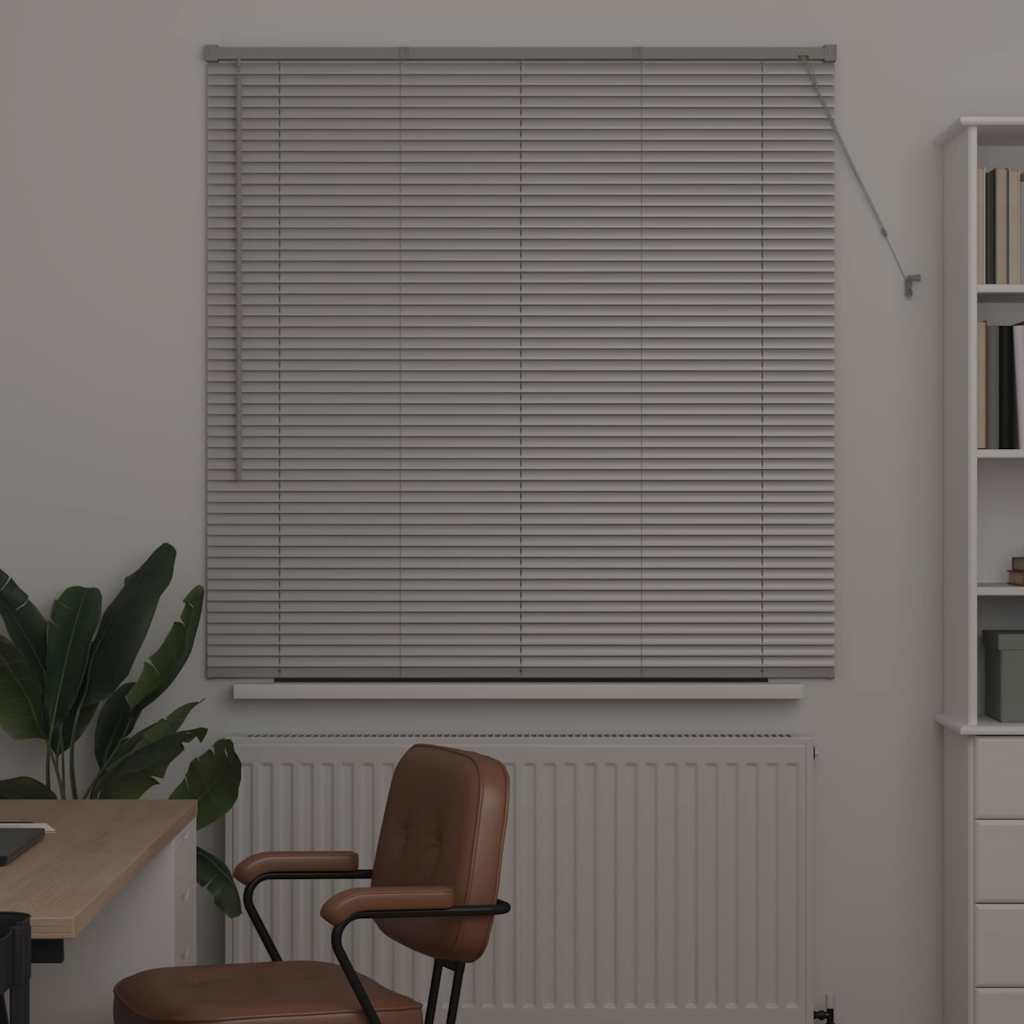 Zsalugáter redőnyök ezüst 130 x 130 cm alumínium