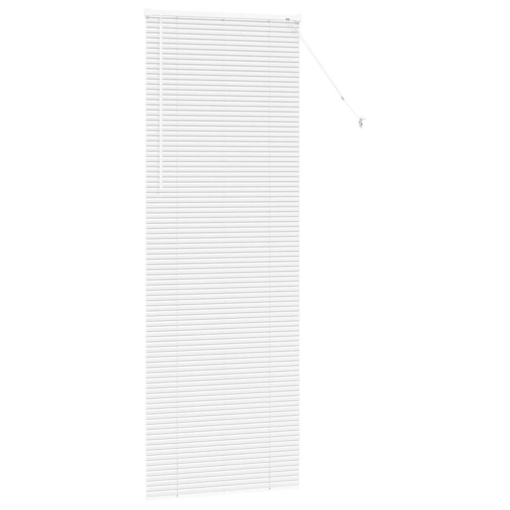 Zsalugáter redőnyök fehér 220 x 75 cm alumínium
