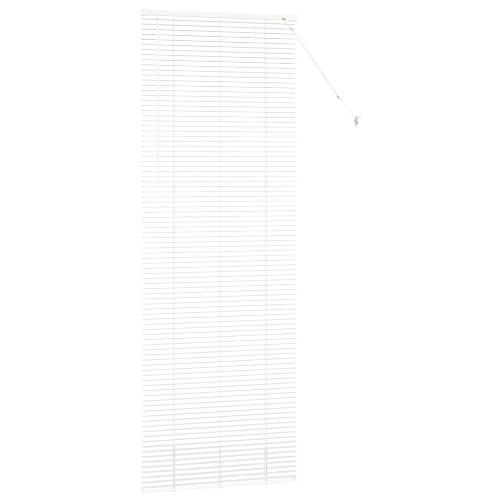 Zsalugáter redőnyök fehér 220 x 75 cm alumínium