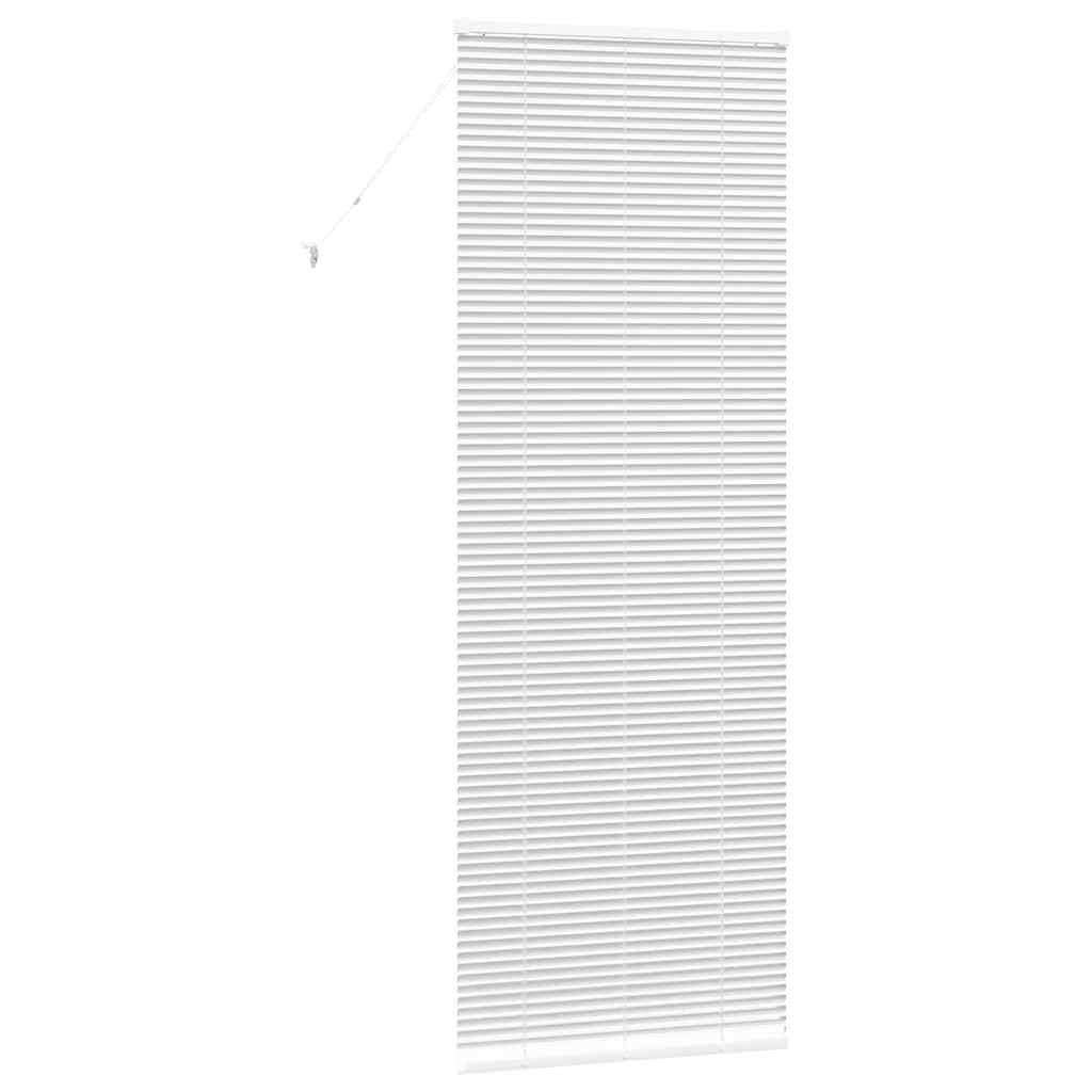 Zsalugáter redőnyök fehér 220 x 75 cm alumínium