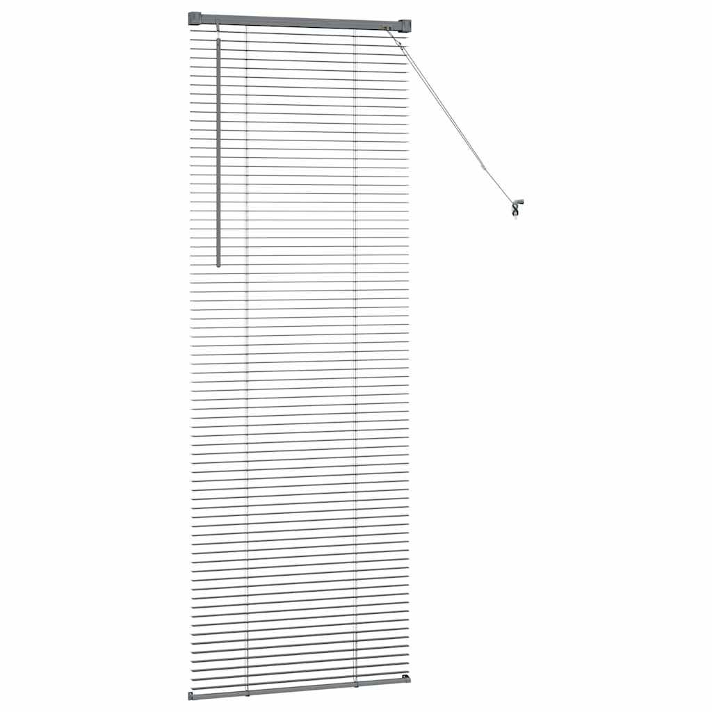 Zsalugáter redőnyök sötétszürke 175 x 65 cm alumínium