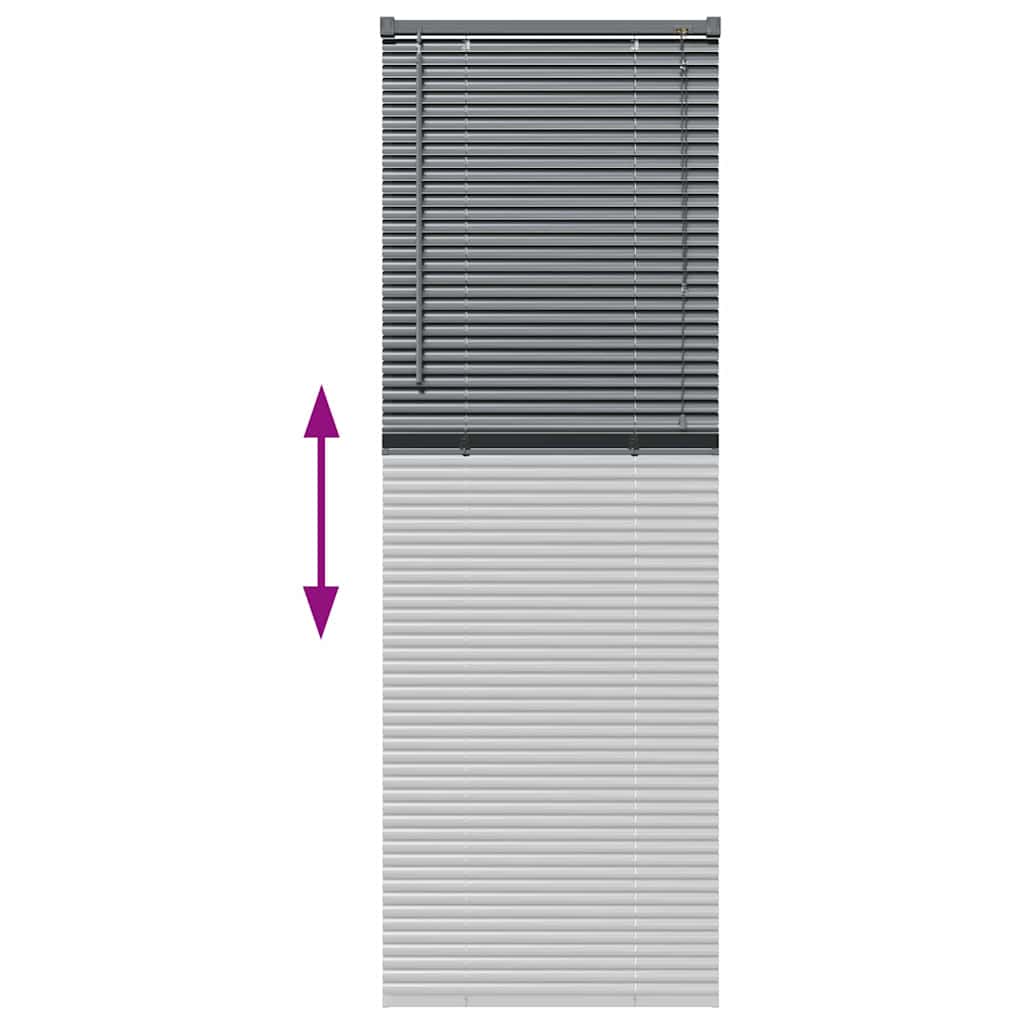 Zsalugáter redőnyök sötétszürke 175 x 65 cm alumínium