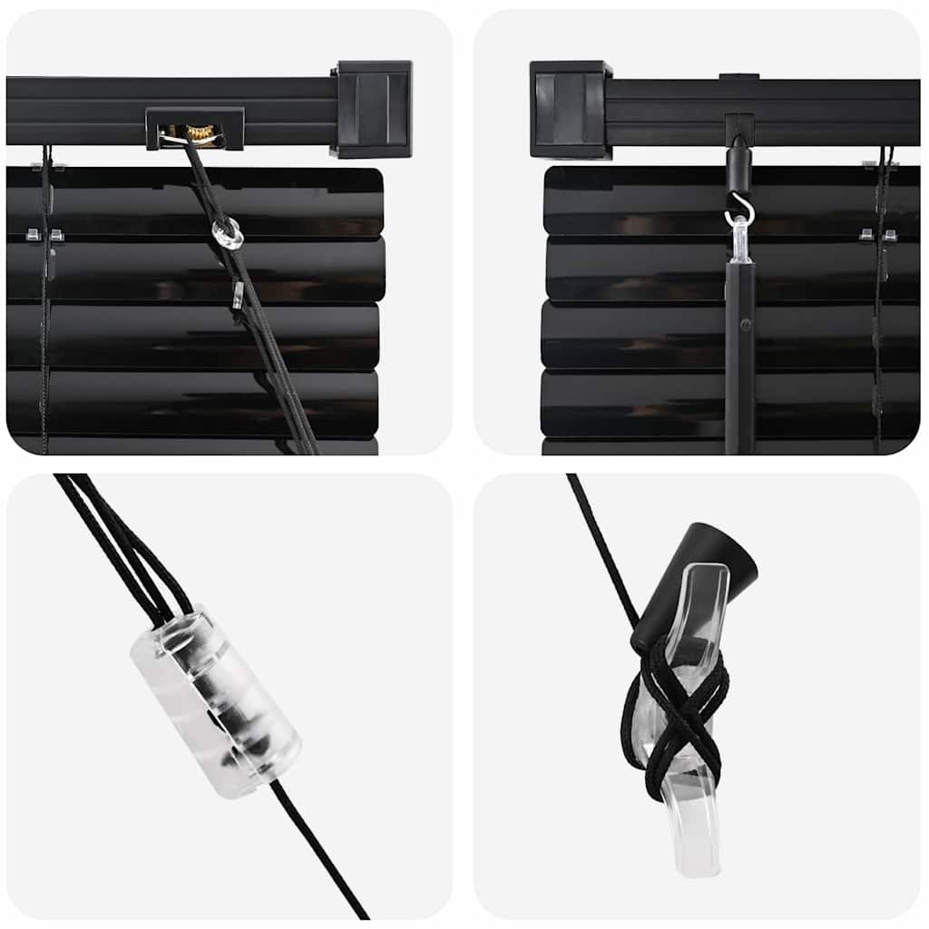 Ablak roló függönyökkel egyéb fekete 80 x 130 cm alumínium