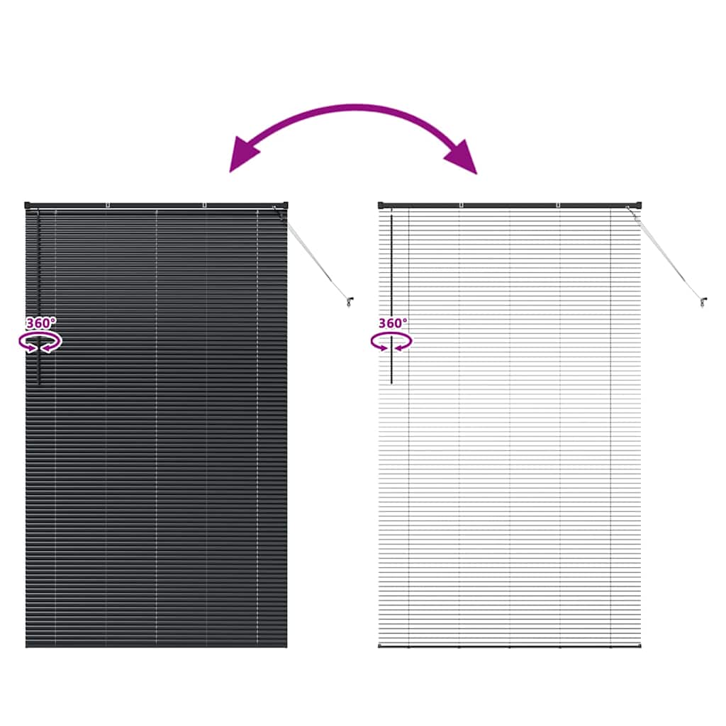 Ablak roló függönyökkel egyéb fekete 80 x 130 cm alumínium