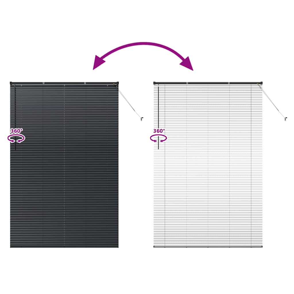 Ablak roló függönyökkel egyéb fekete 80 x 130 cm alumínium