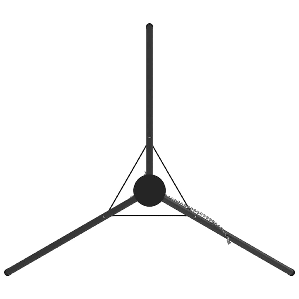 Tűzrakó állvány fekete 92 x 92 x 151,5 cm acél