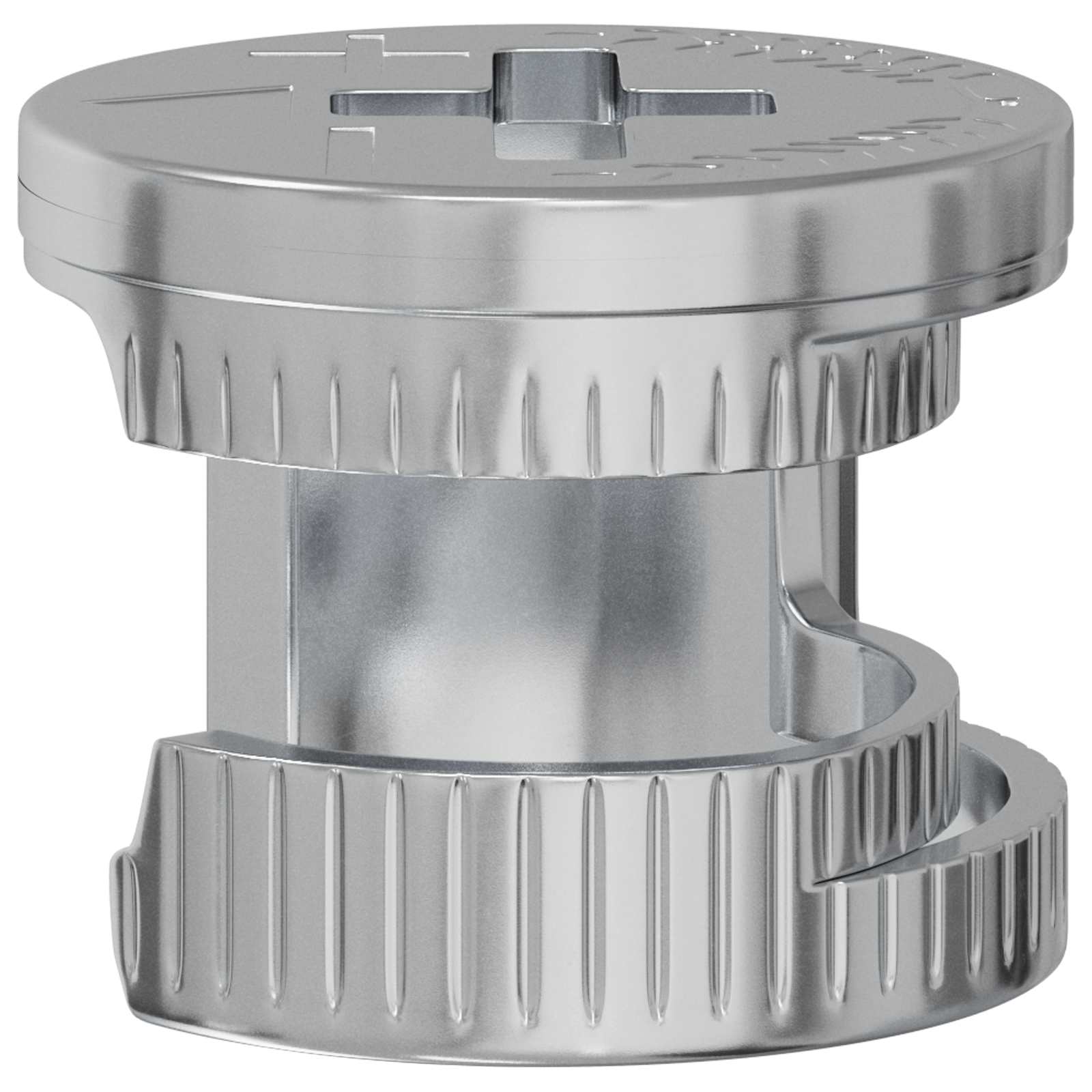 Cam zár anyák 2 pcs ezüst 12 x 10 mm acél