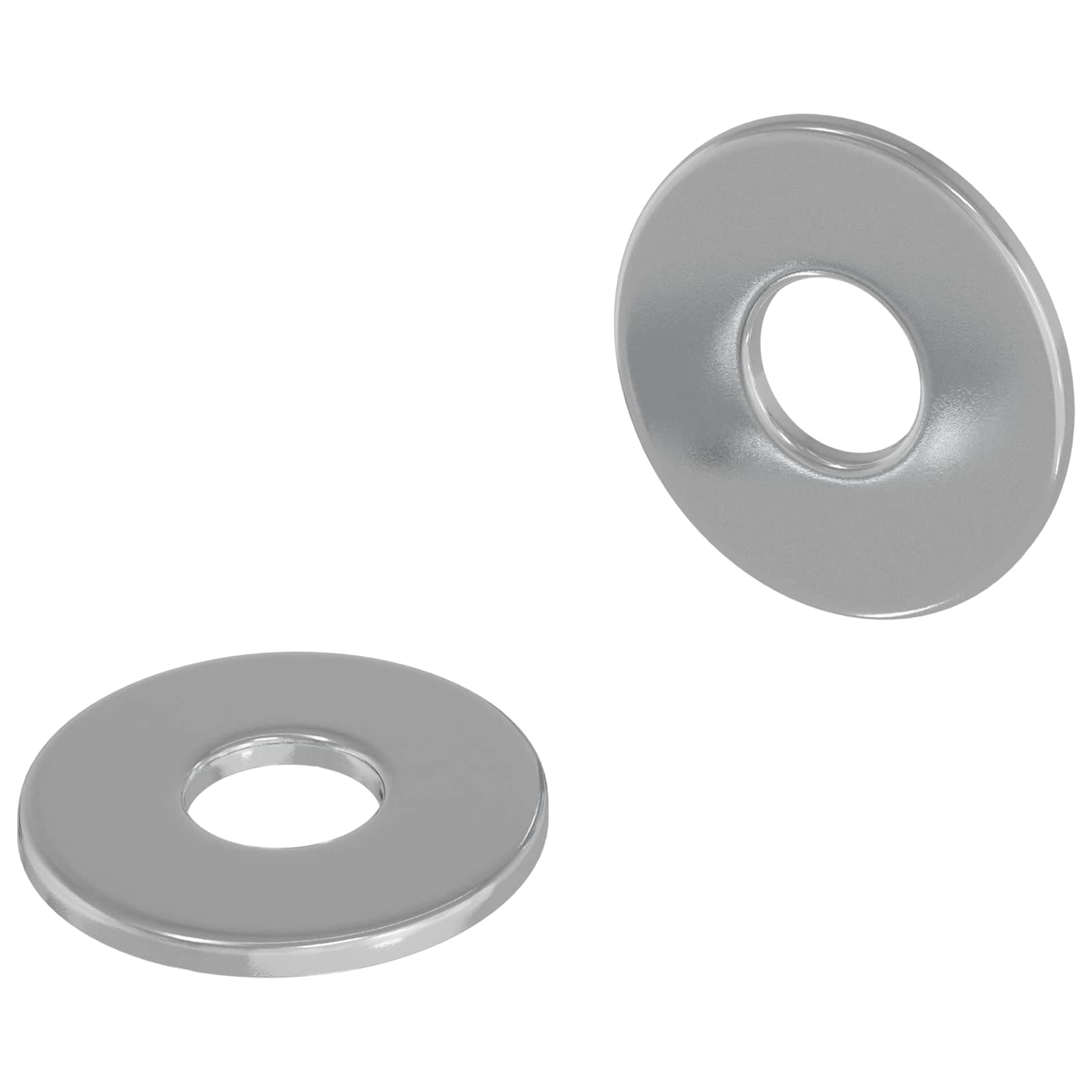 Alátétek 2 pcs ezüst 12 x 12 x 1,2 cm vas