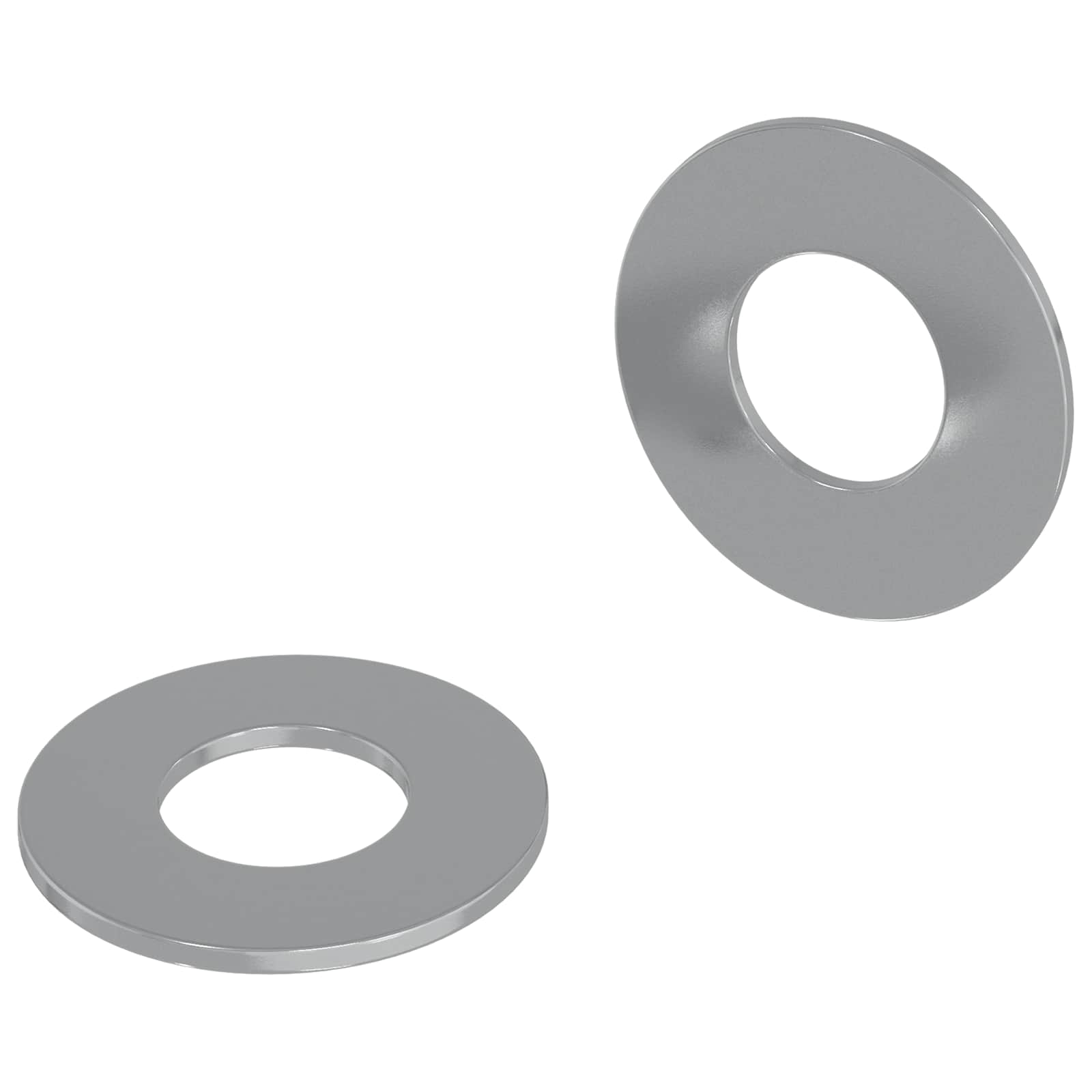 Alátétek 2 pcs ezüst 16 x 16 x 1,5 cm vas