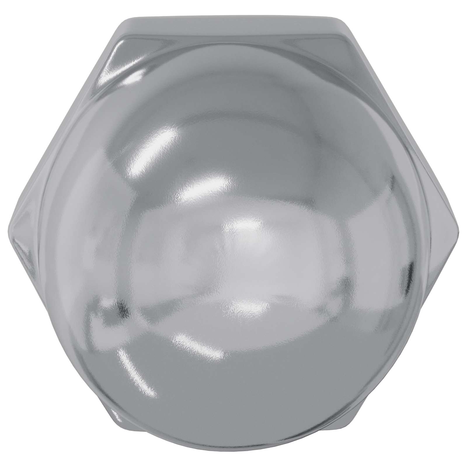 Hatású makk anyák 12 pcs ezüst m8 vas