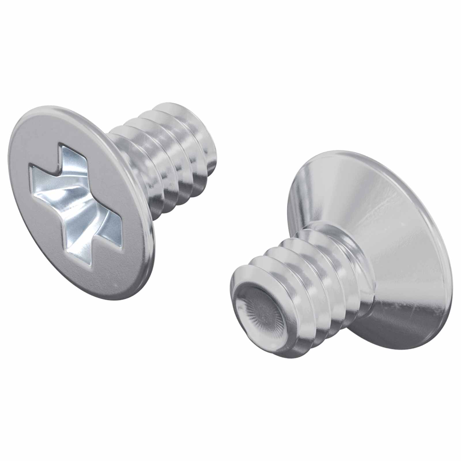 Süllyesztett fejű csavarok 2 pcs ezüst m4 x 6 mm acél