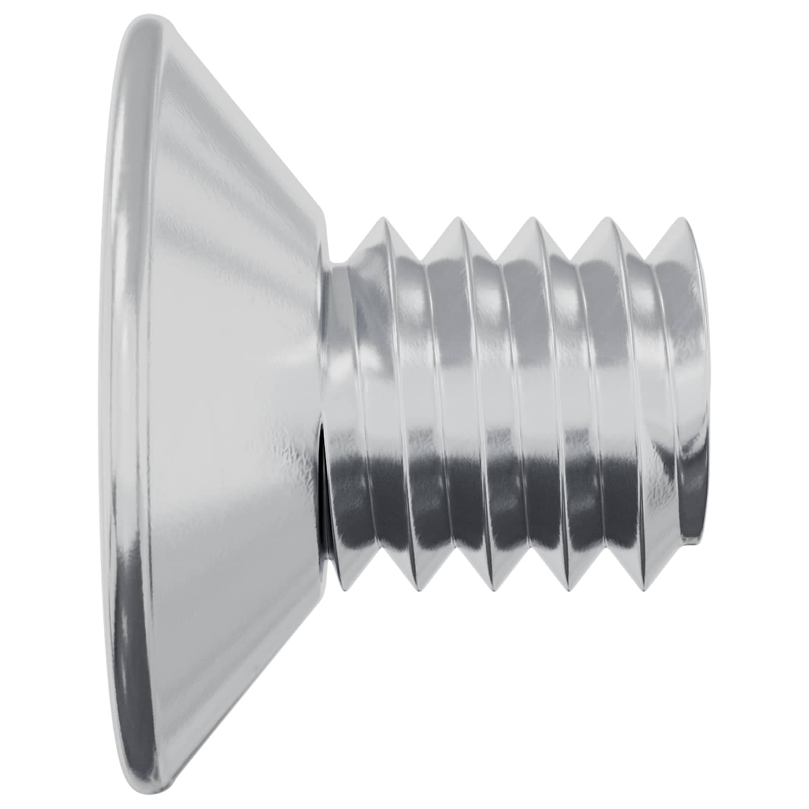 Süllyesztett fejű csavarok 2 pcs ezüst m4 x 6 mm acél