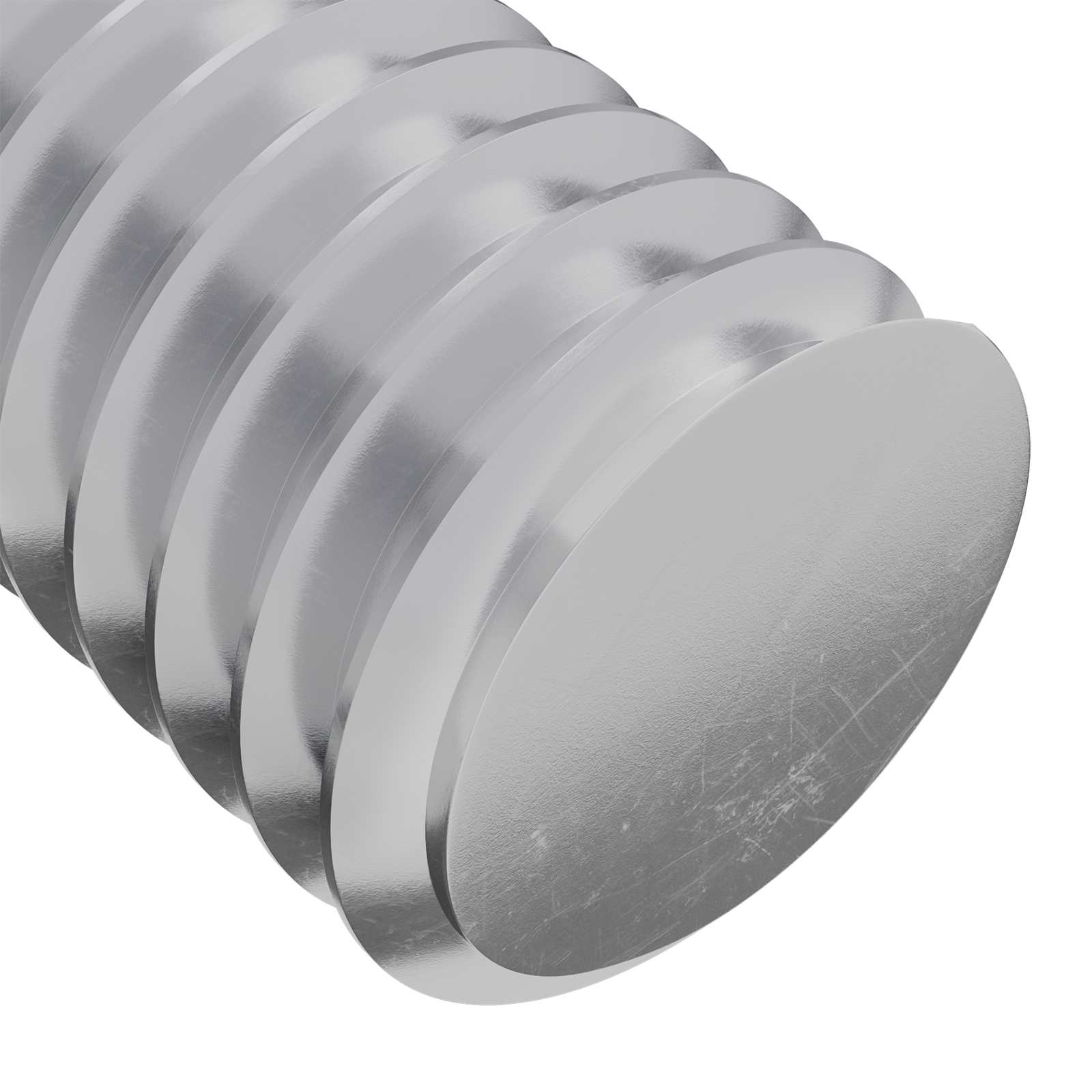 Csavar 12 pcs ezüst 8 x 25 mm acél