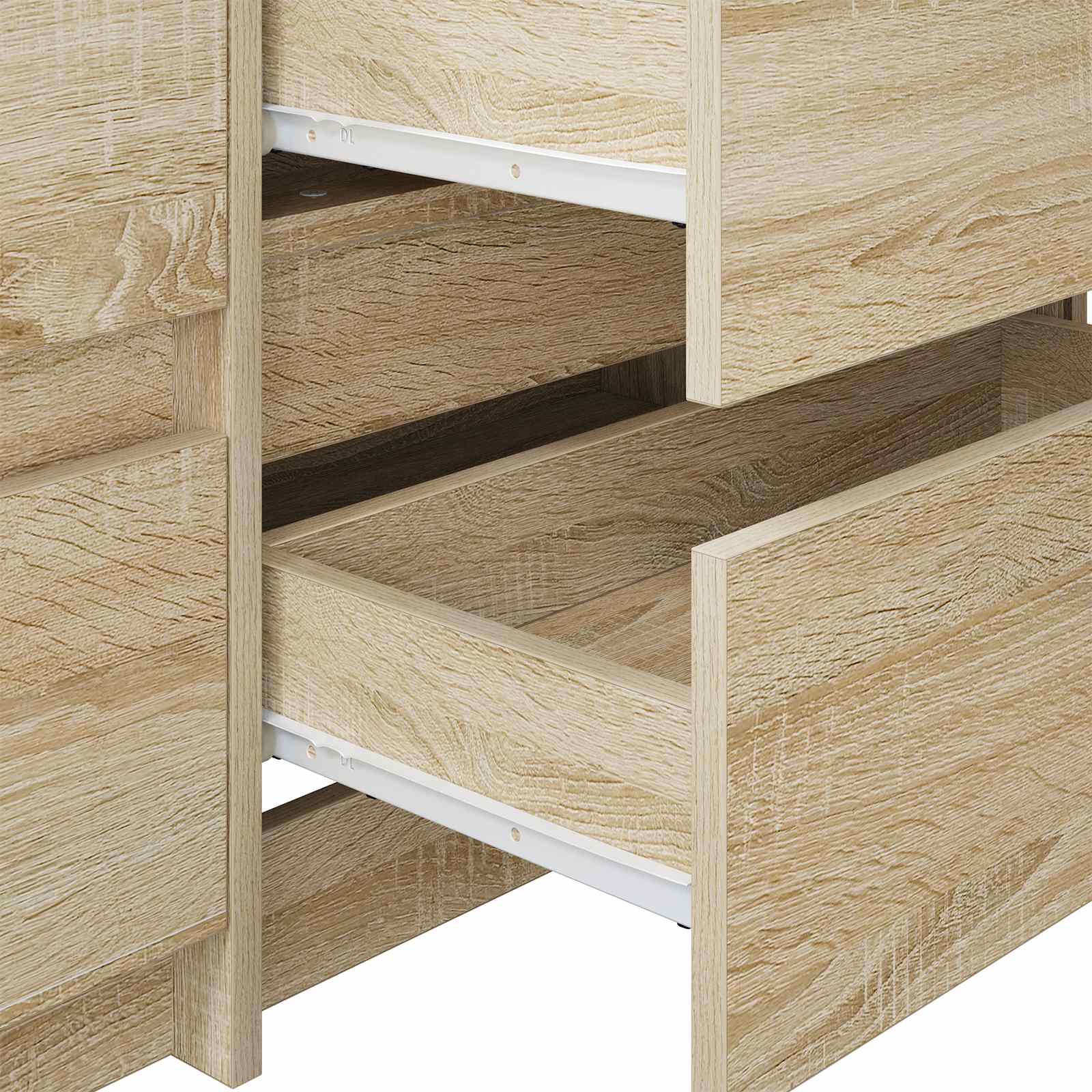 Fiók csúszó 12 pcs fehér 250 mm acél