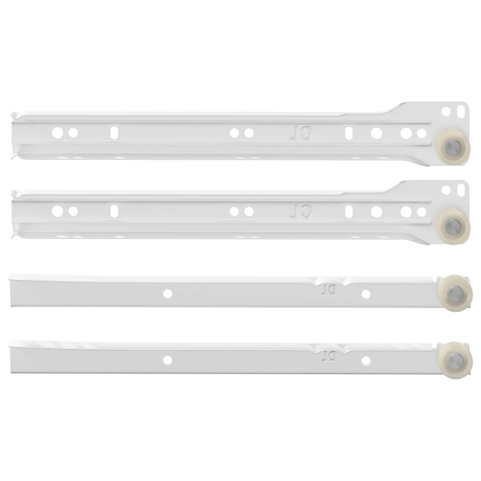 Fiók csúszó 12 pcs fehér 250 mm acél