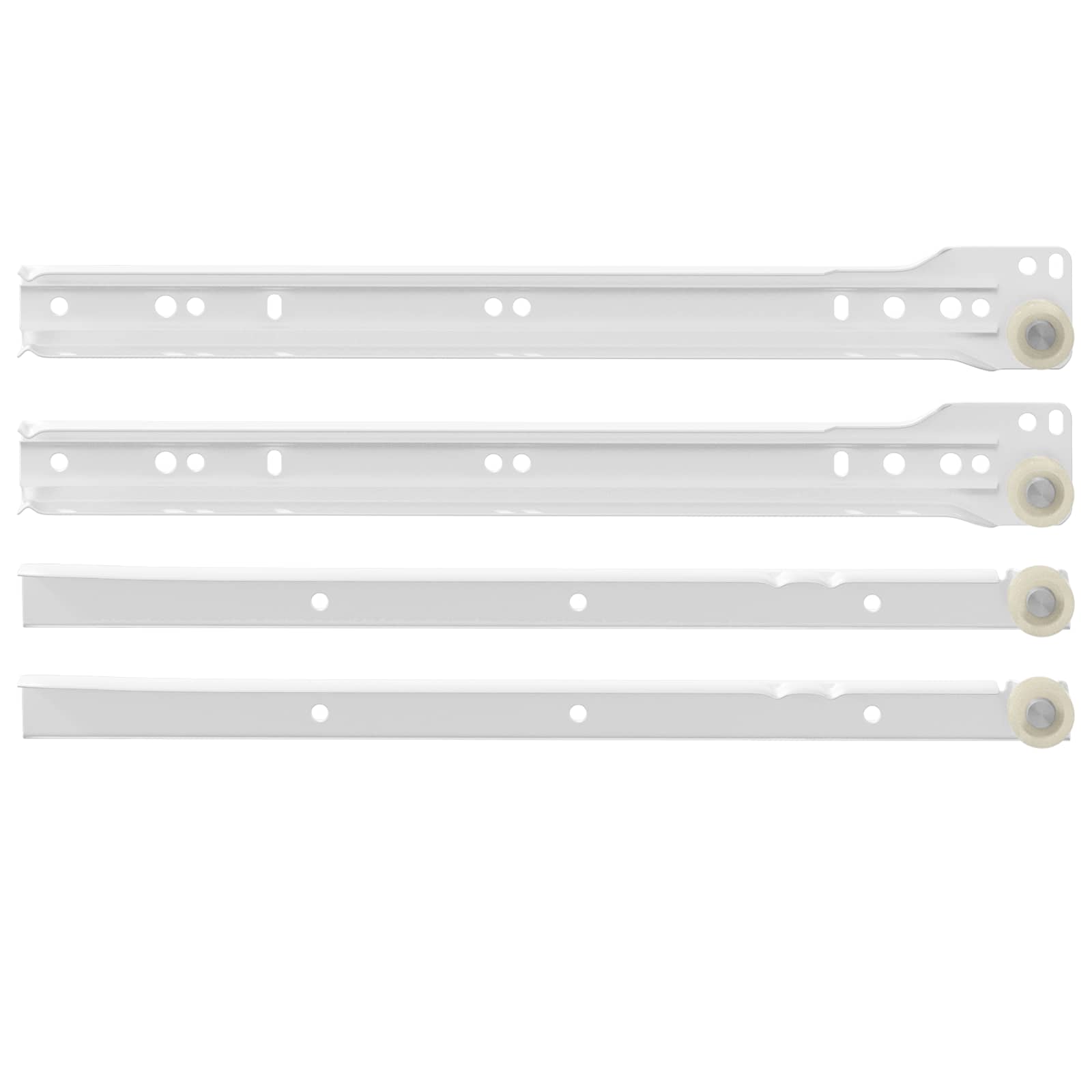 Fiók csúszó 2 pcs fehér 300 mm acél