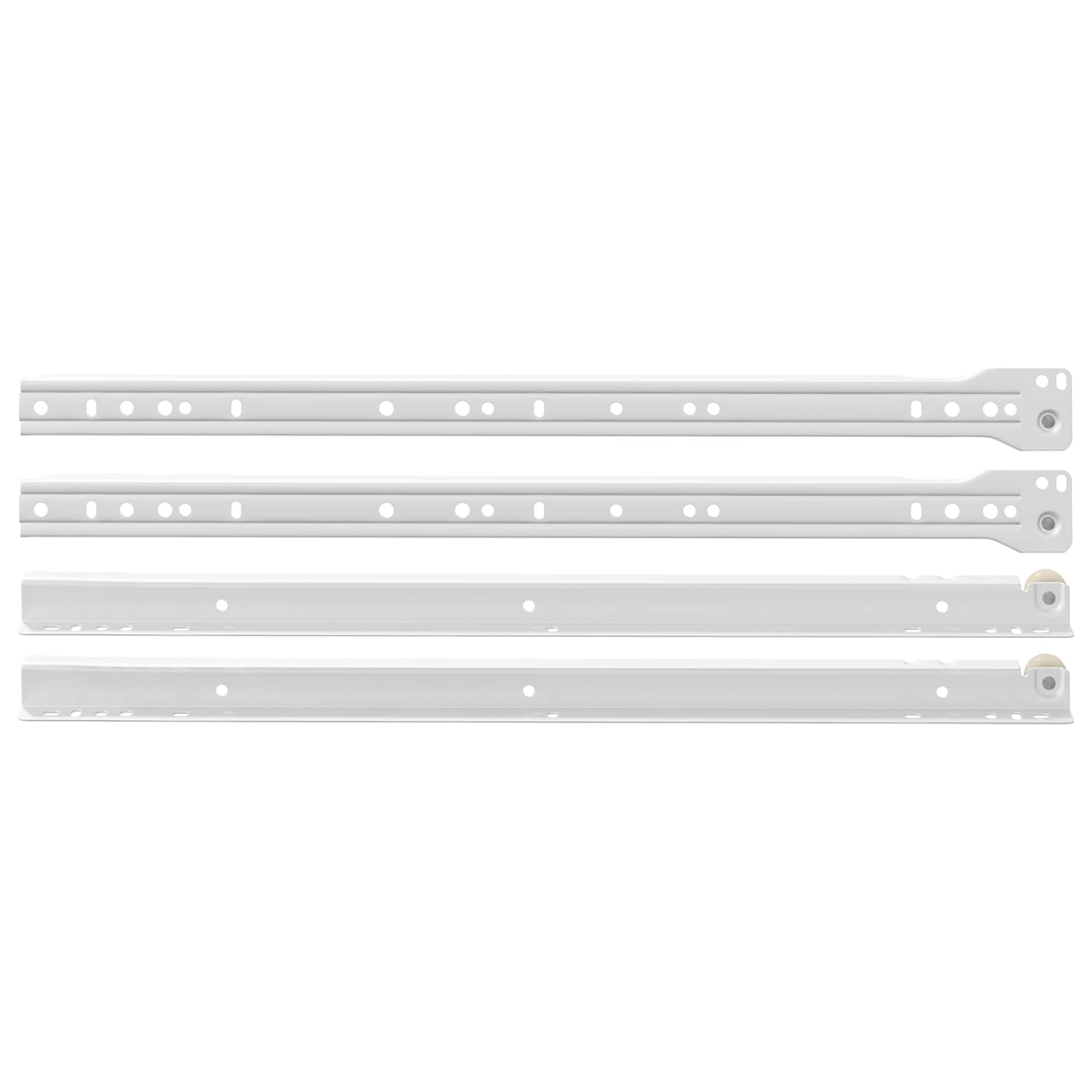 Fiók csúszó 12 pcs fehér 450 mm acél