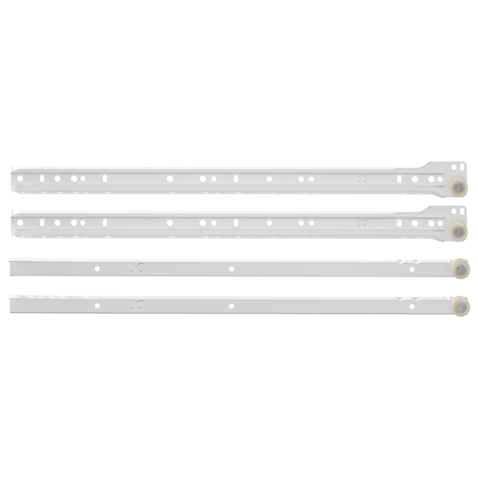 Fiók csúszó 12 pcs fehér 450 mm acél