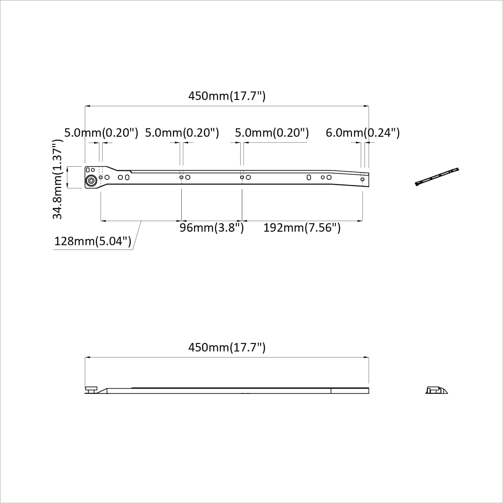 Fiók csúszó 49 pcs fehér acél