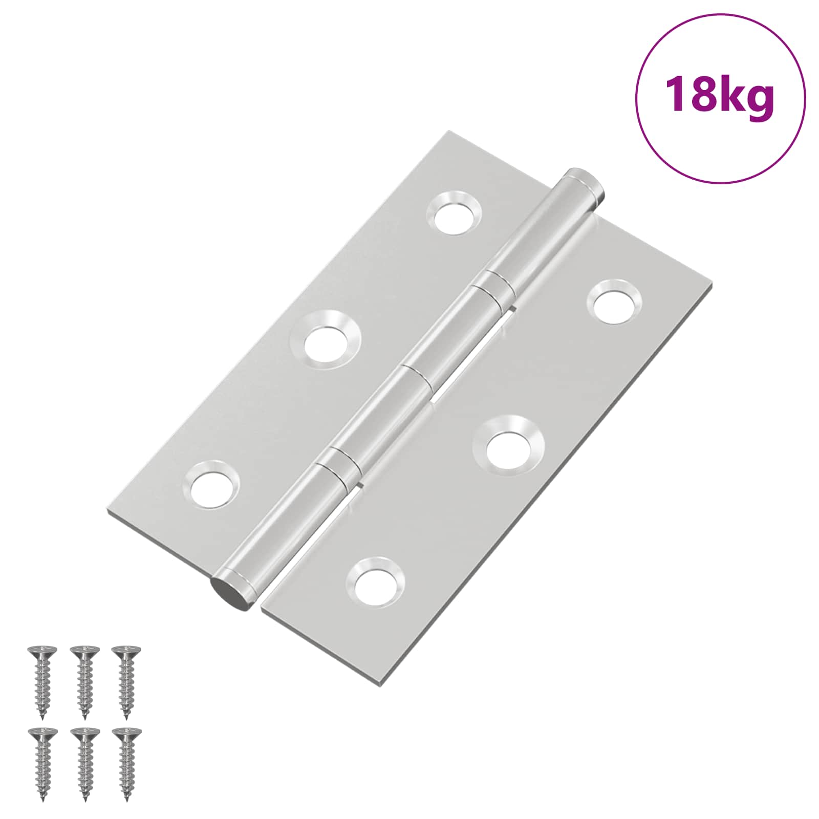 Zsanér egyszínű 899 pcs ezüst 58 x 35 x 1 mm acél