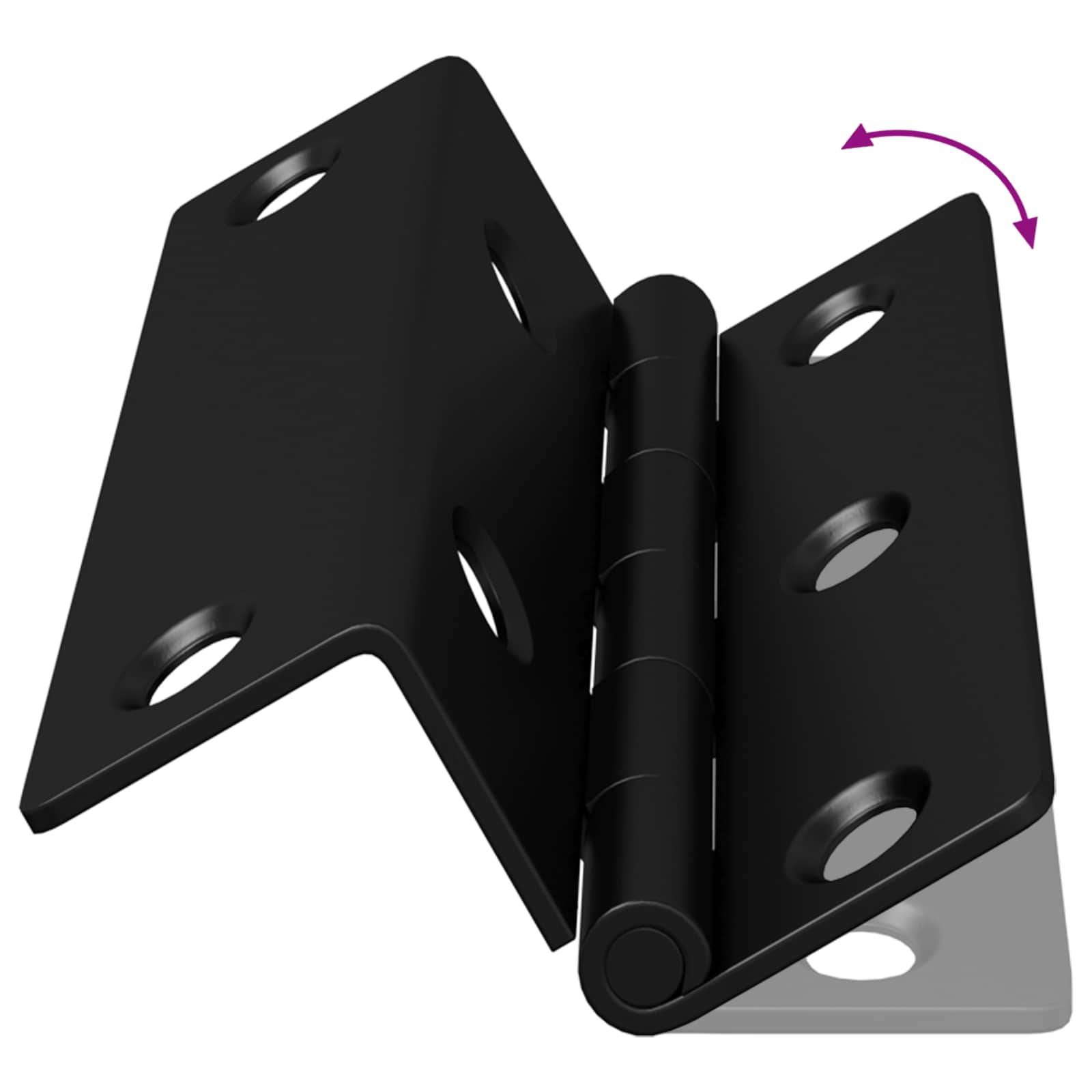 Zsanér 537 pcs fekete 38 x 17 x 60 mm vas