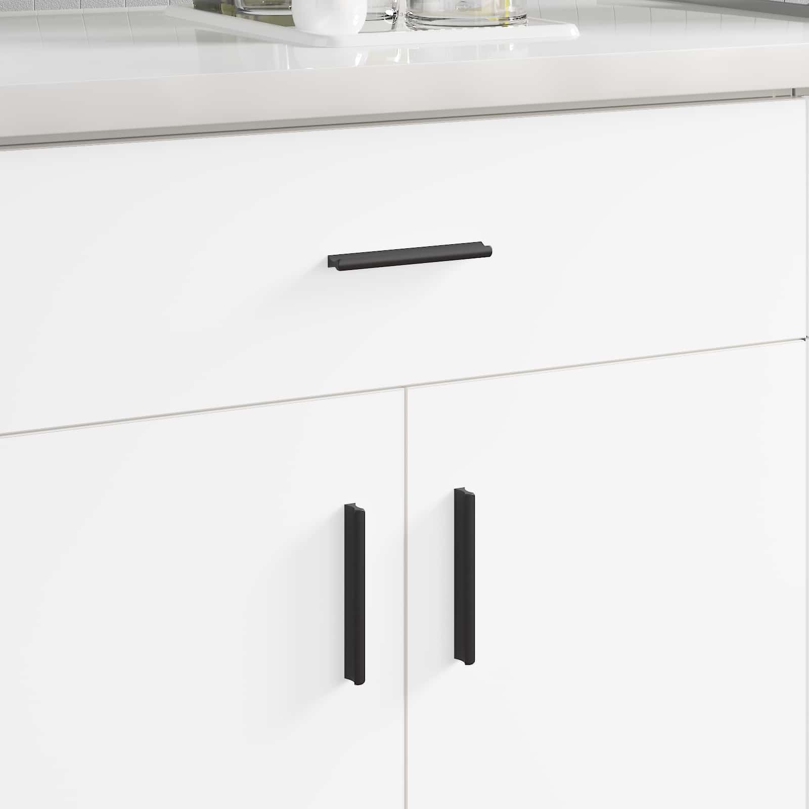 Fogantyú 2 pcs fekete 106 x 7,4 x 15,5 mm alumínium