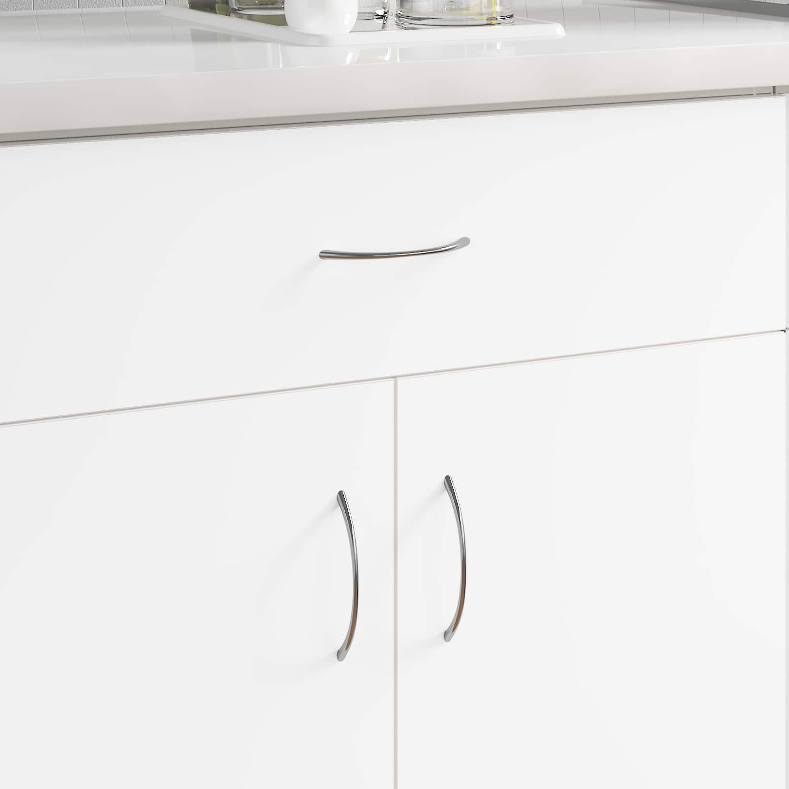 Fogantyú 1385 pcs ezüst 107 x 3.6 x 23 mm rozsdamentes acél