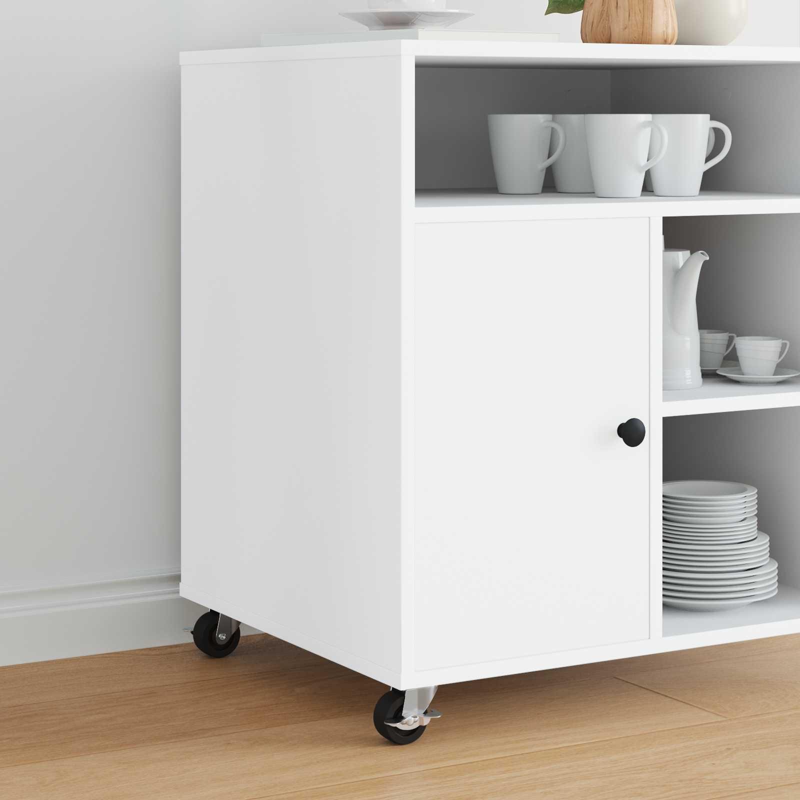 Kerekek 2 pcs fekete és ezüst 63 x 48 x 46 mm vas és nylon