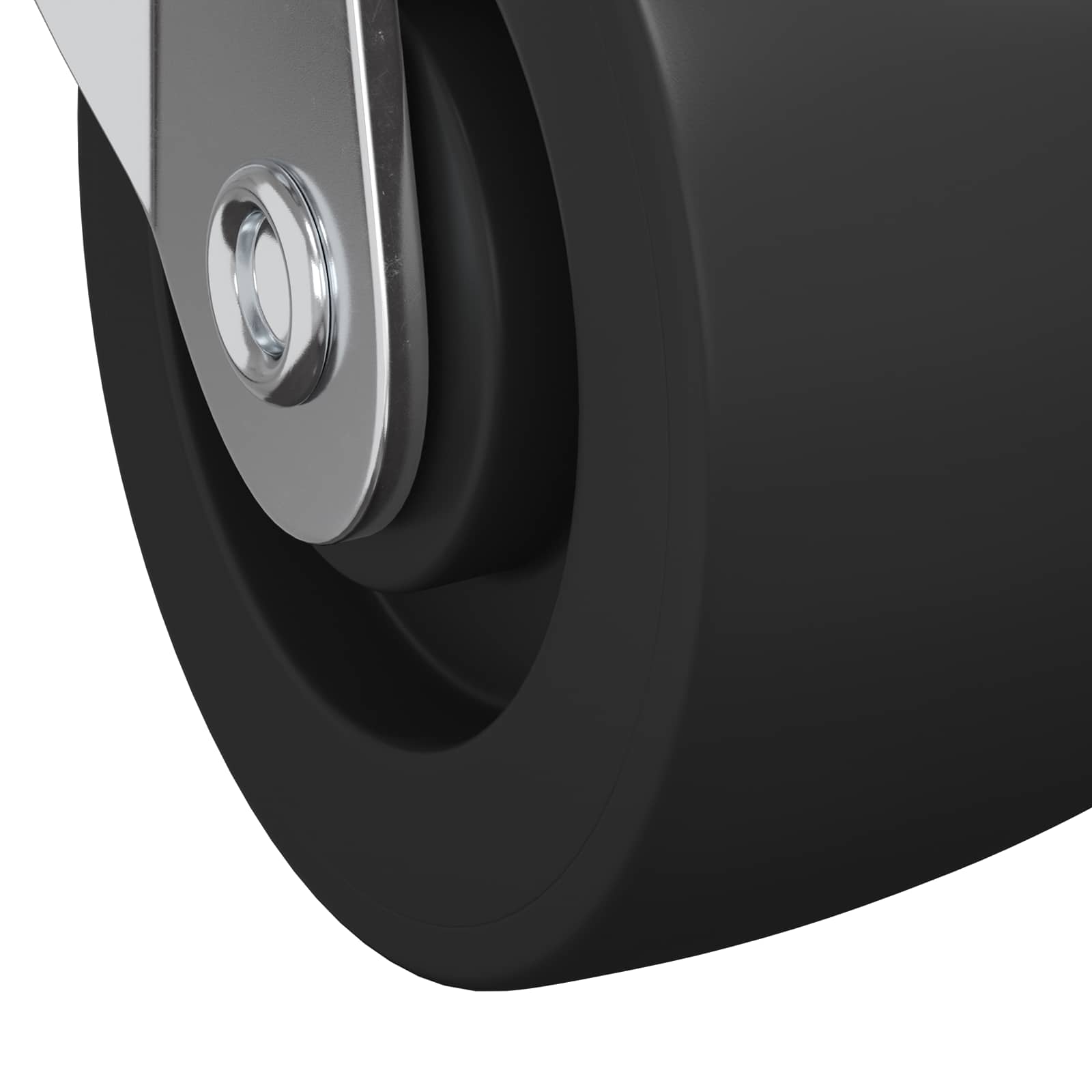 Kerekek 12 pcs fekete és ezüst 63 x 48 x 46 mm vas és nylon