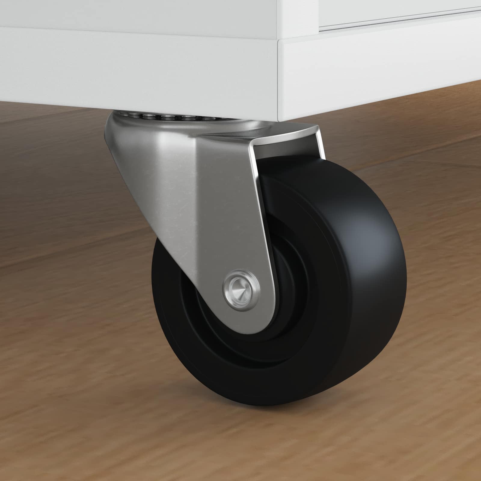 Forgó kerék 12 pcs ezüst 60 x 60 x 50 mm vas és nylon