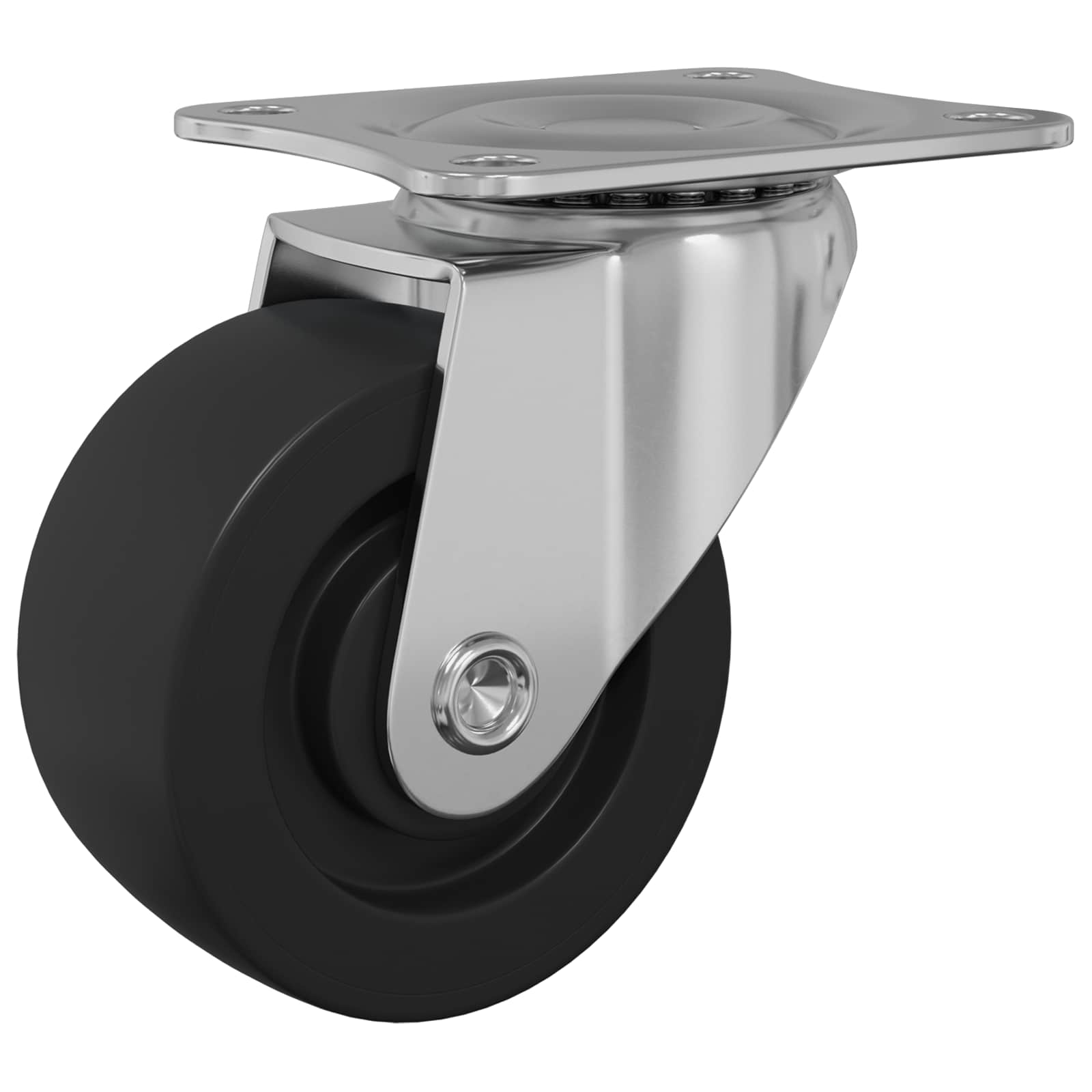 Forgó kerék 12 pcs ezüst 60 x 60 x 50 mm vas és nylon