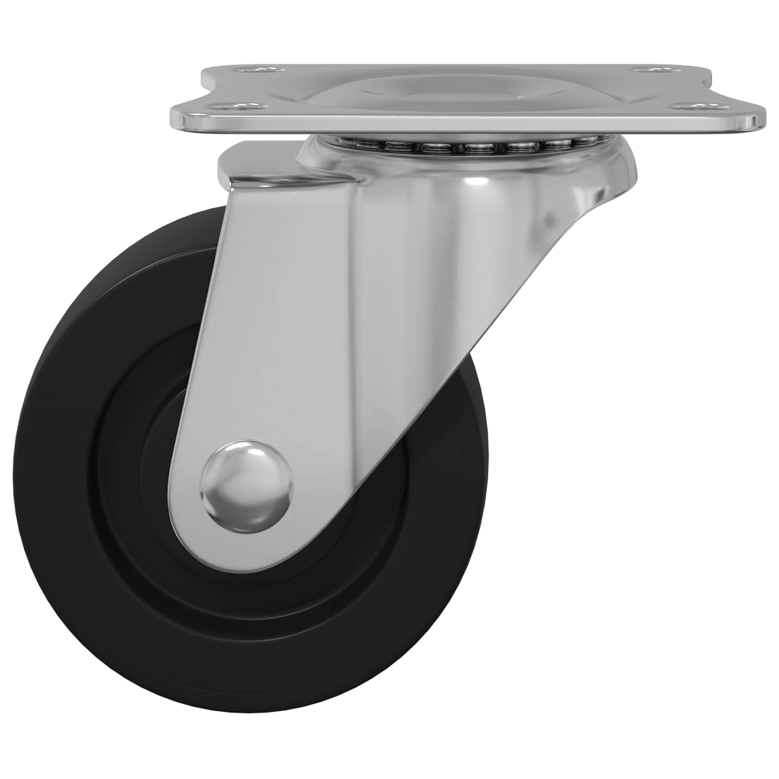 Forgó kerék 12 pcs ezüst 60 x 60 x 50 mm vas és nylon