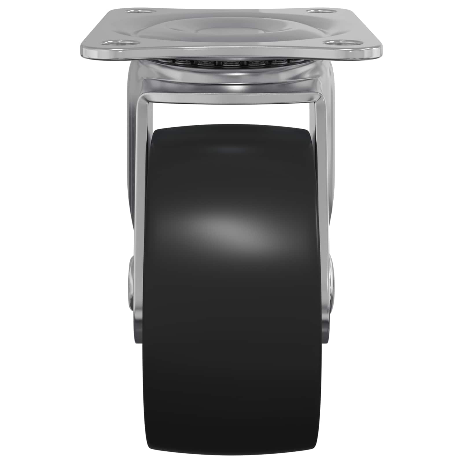 Forgó kerék 12 pcs ezüst 60 x 60 x 50 mm vas és nylon